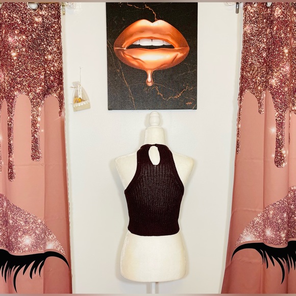 Vintage Full Tilt Sheer Sweater Tank Top - Picture 4 of 5